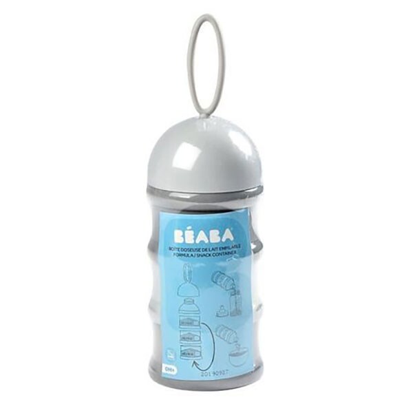 Recipient lapt praf BEABA B911673, 0 luni+, 270 ml, gri