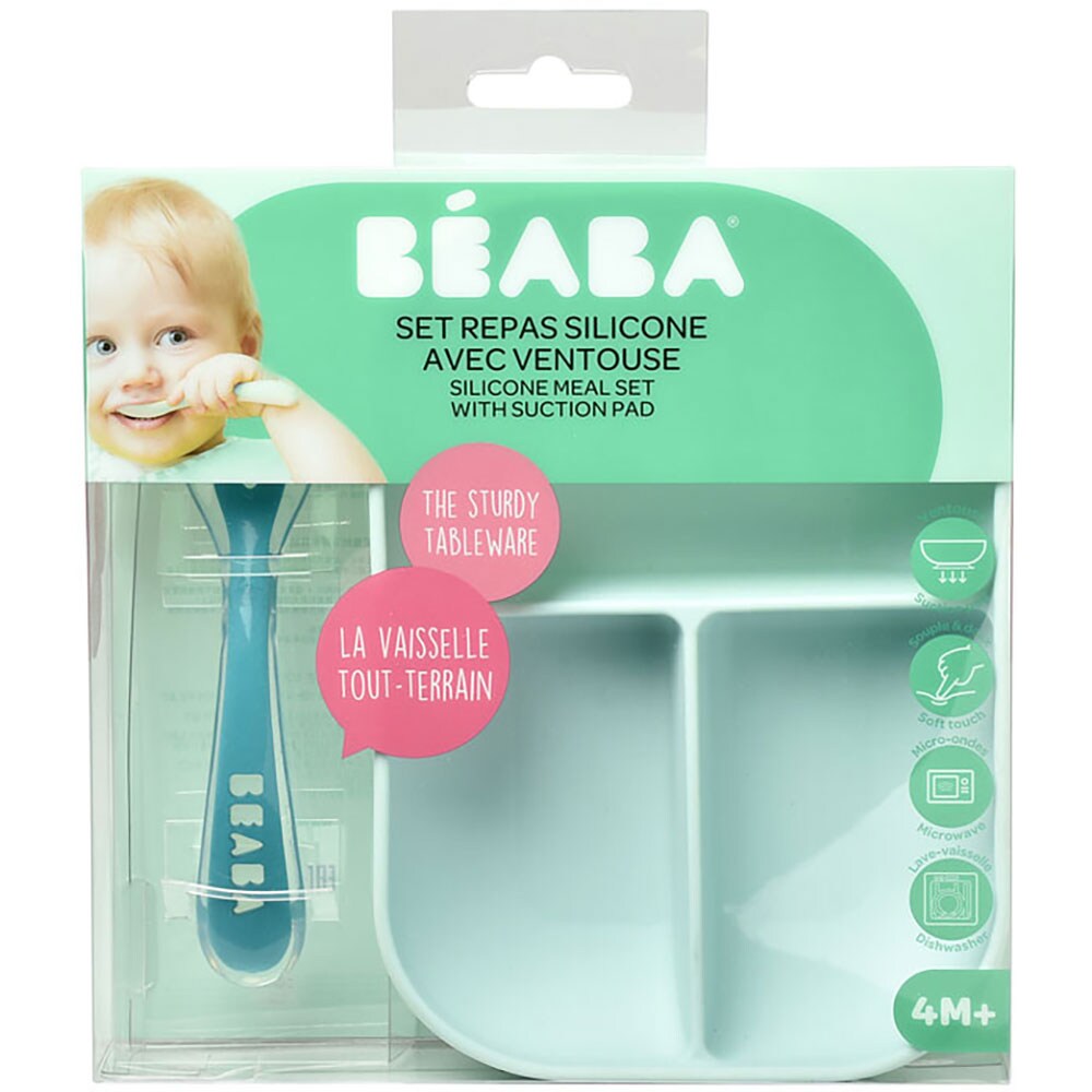 Set hranire BEABA B913455, 4 luni+, 2 piese, albastru