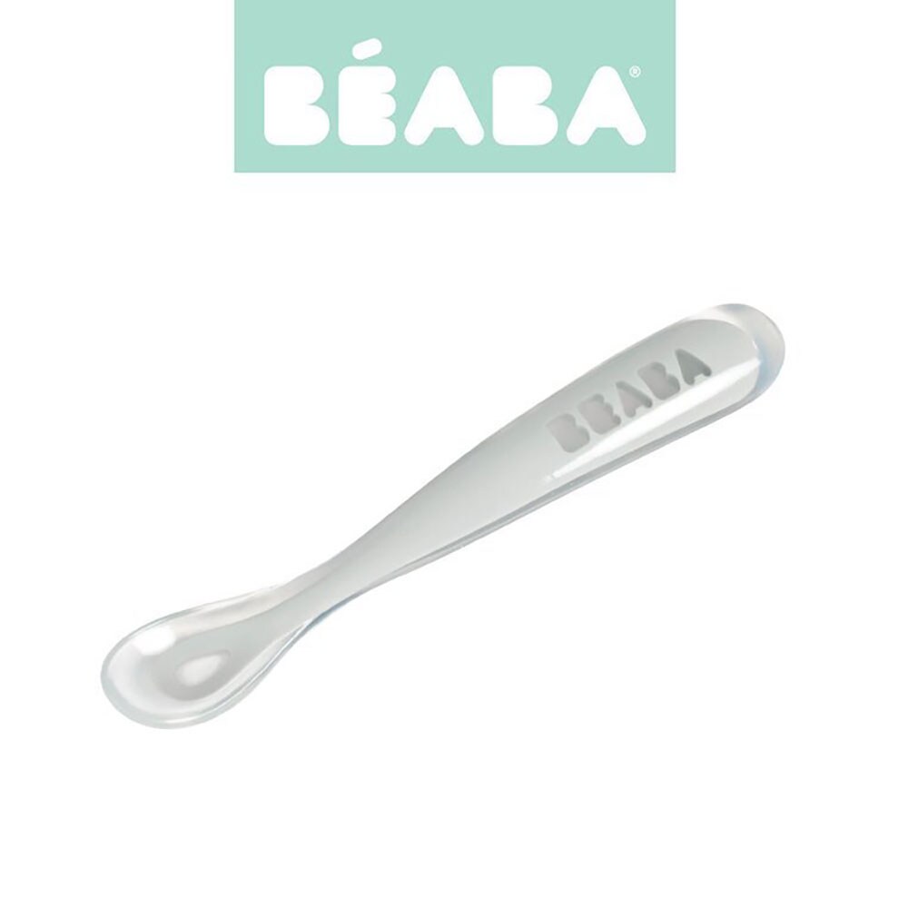 Lingurita soft BEABA B913463, 4 luni+, gri