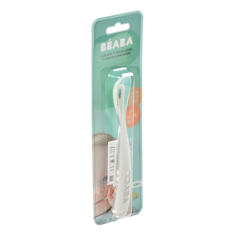 Lingurita soft BEABA B913463, 4 luni+, gri