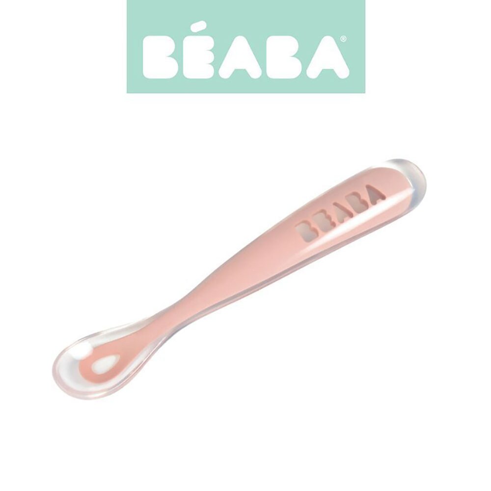 Lingurita soft BEABA B913464, 4 luni+, roz