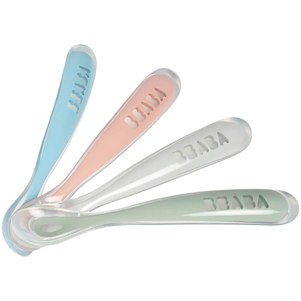 Set lingurite BEABA B913465, 4 luni+, 4 buc, multicolor