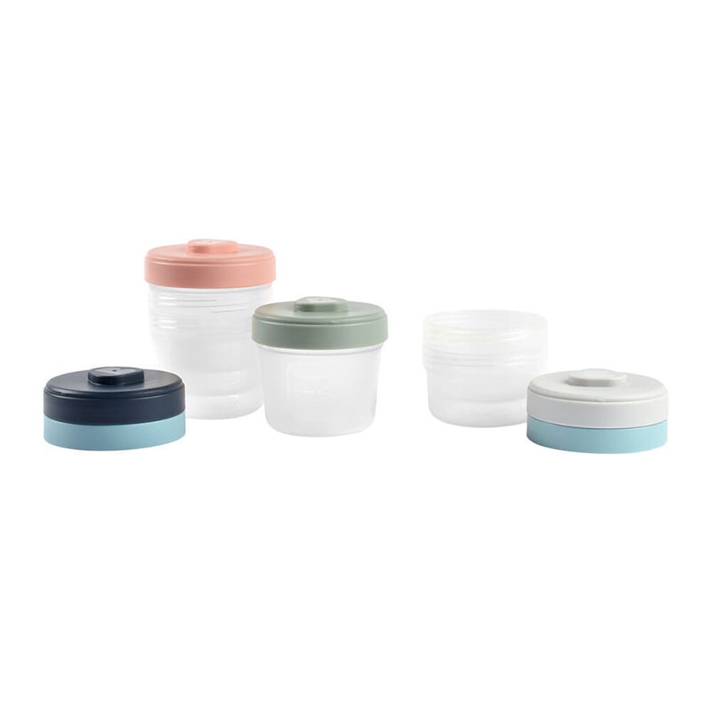 Set recipiente BEABA B913497, 4 luni+, 6 piese, multicolor