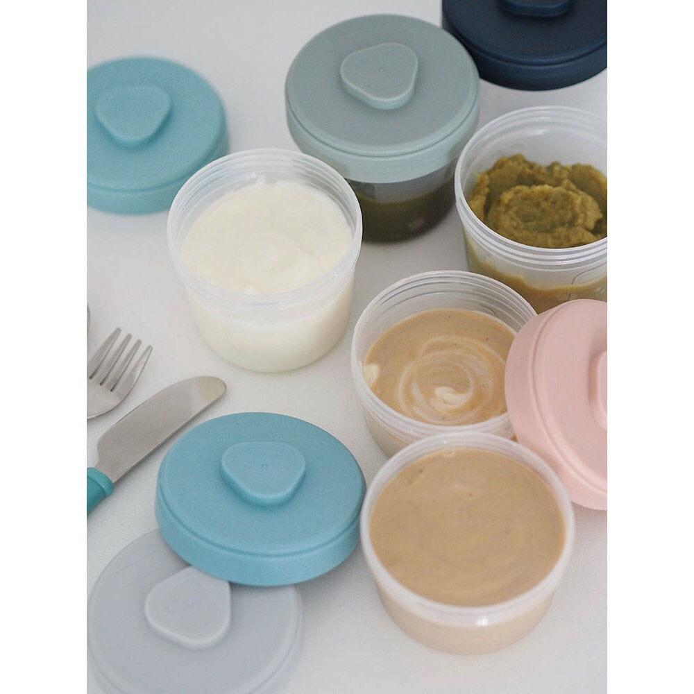 Set recipiente BEABA B913497, 4 luni+, 6 piese, multicolor