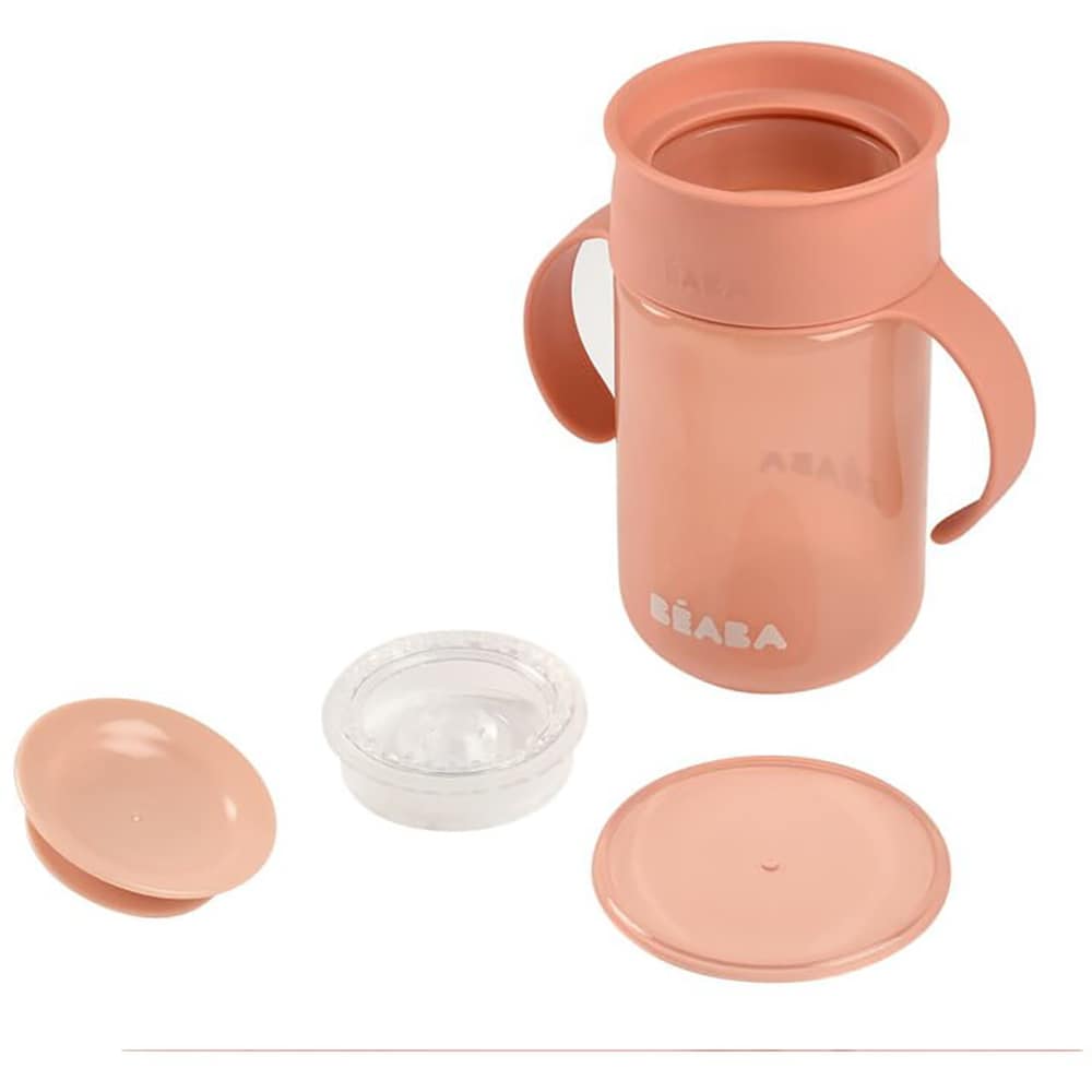 Cana de invatare BEABA B913571, 340ml, roz