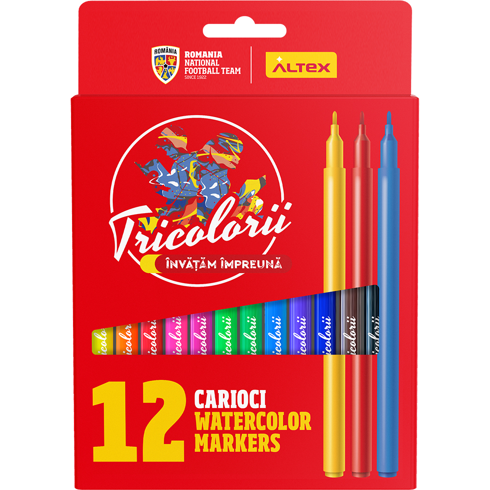 Carioci ECHIPA NATIONALA DE FOTBAL A ROMANIEI, 12 culori