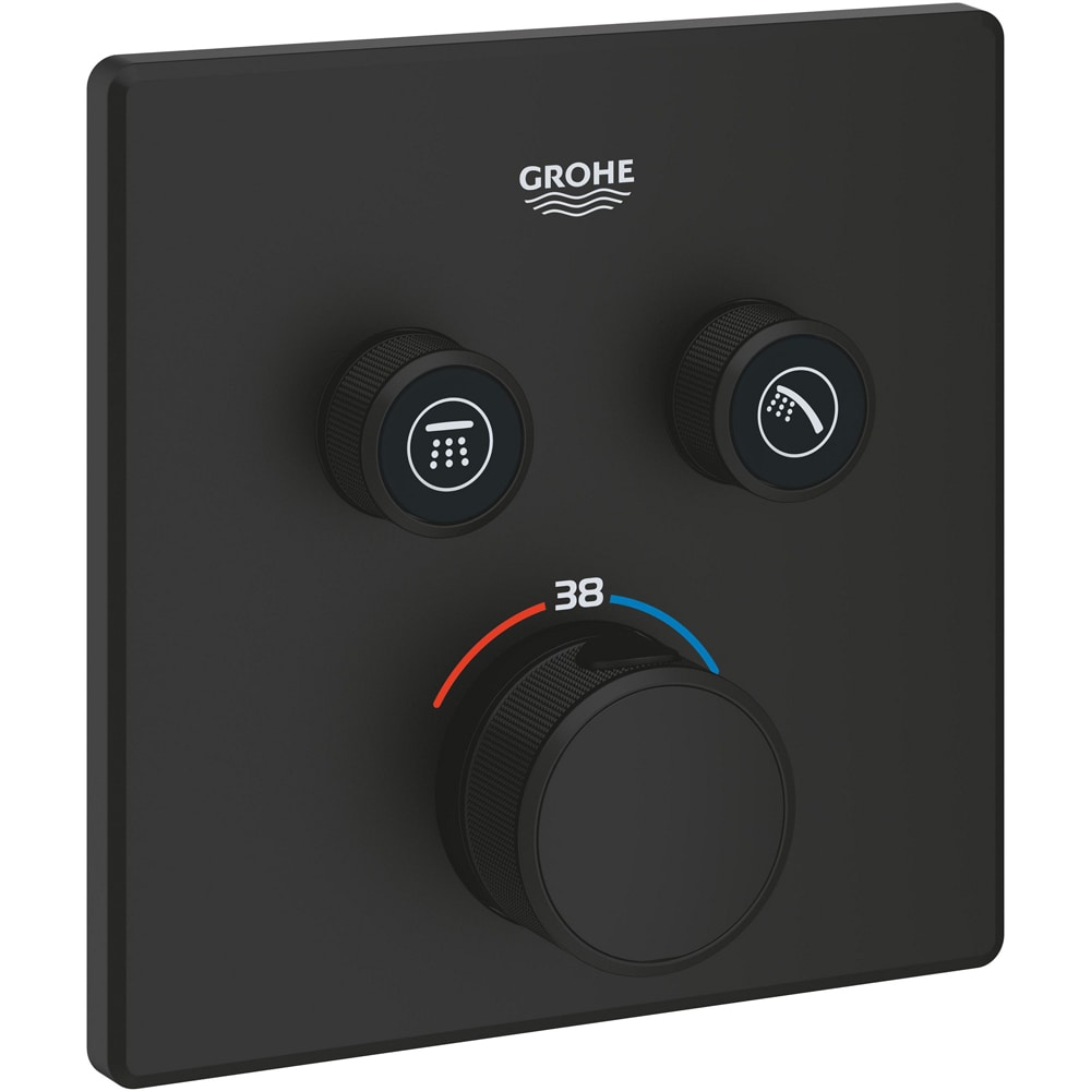 Unitate comanda GROHE Grohtherm SmartControl 102166KF00, termostat, metal, negru