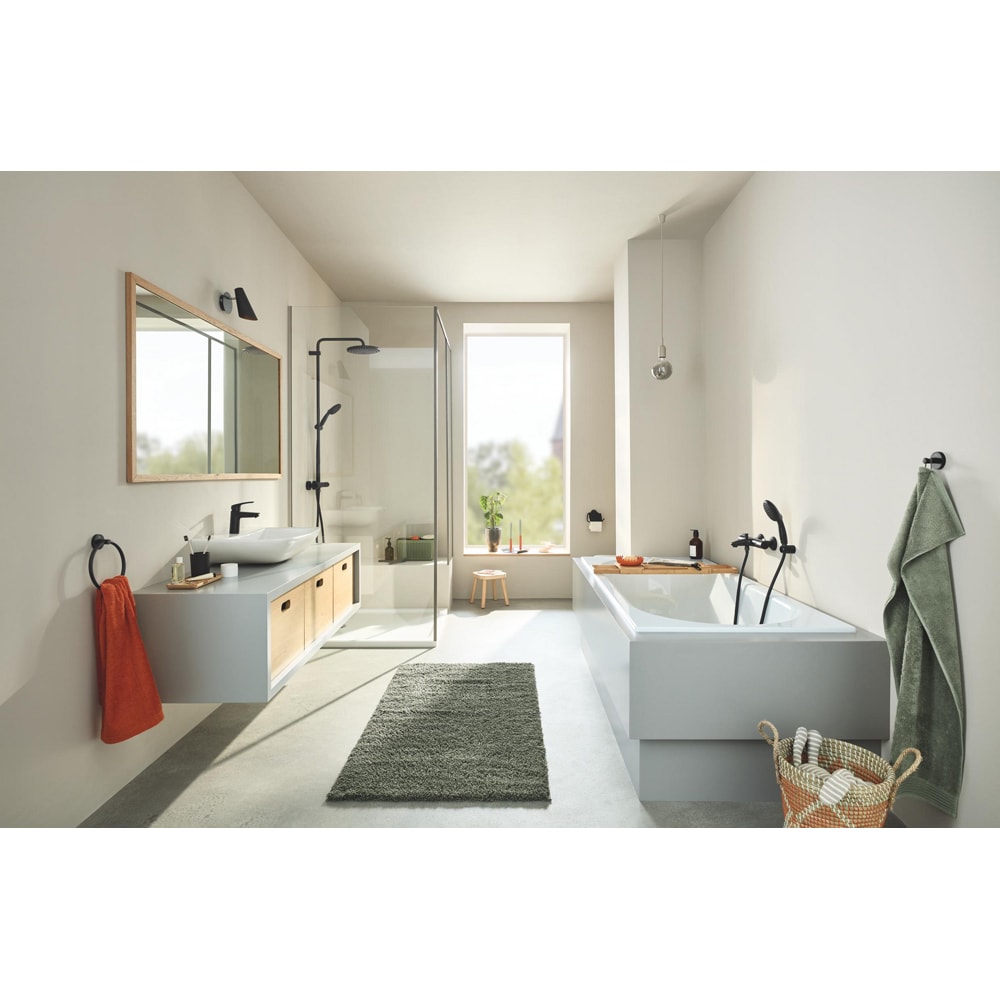 Suport prosop tip inel GROHE Essentials 1024612430, negru