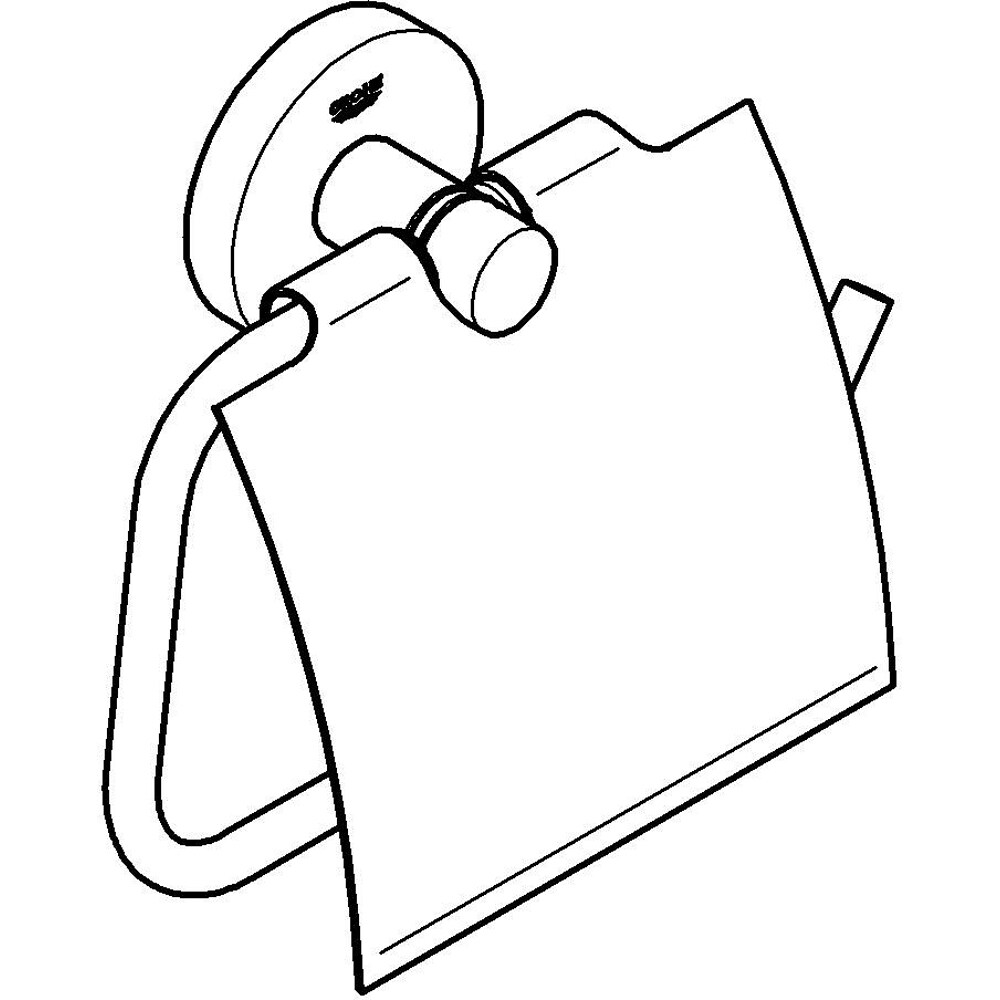 Suport hartie igienica GROHE Essentials 1024652430, negru