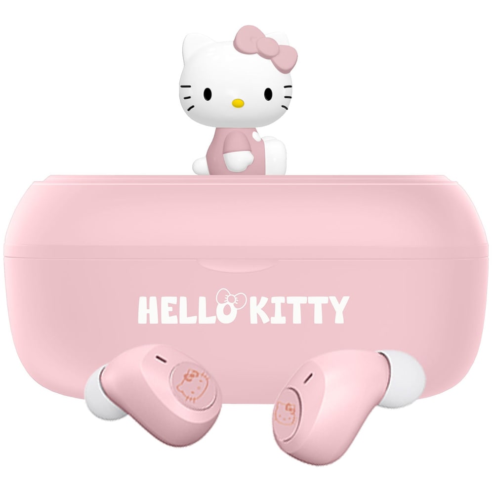 Casti pentru copii OTL Hello Kitty 3D Character, Bluetooth, In-ear, Microfon, roz