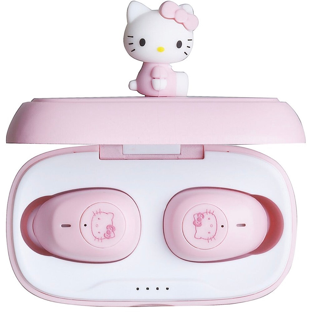 Casti pentru copii OTL Hello Kitty 3D Character, Bluetooth, In-ear, Microfon, roz