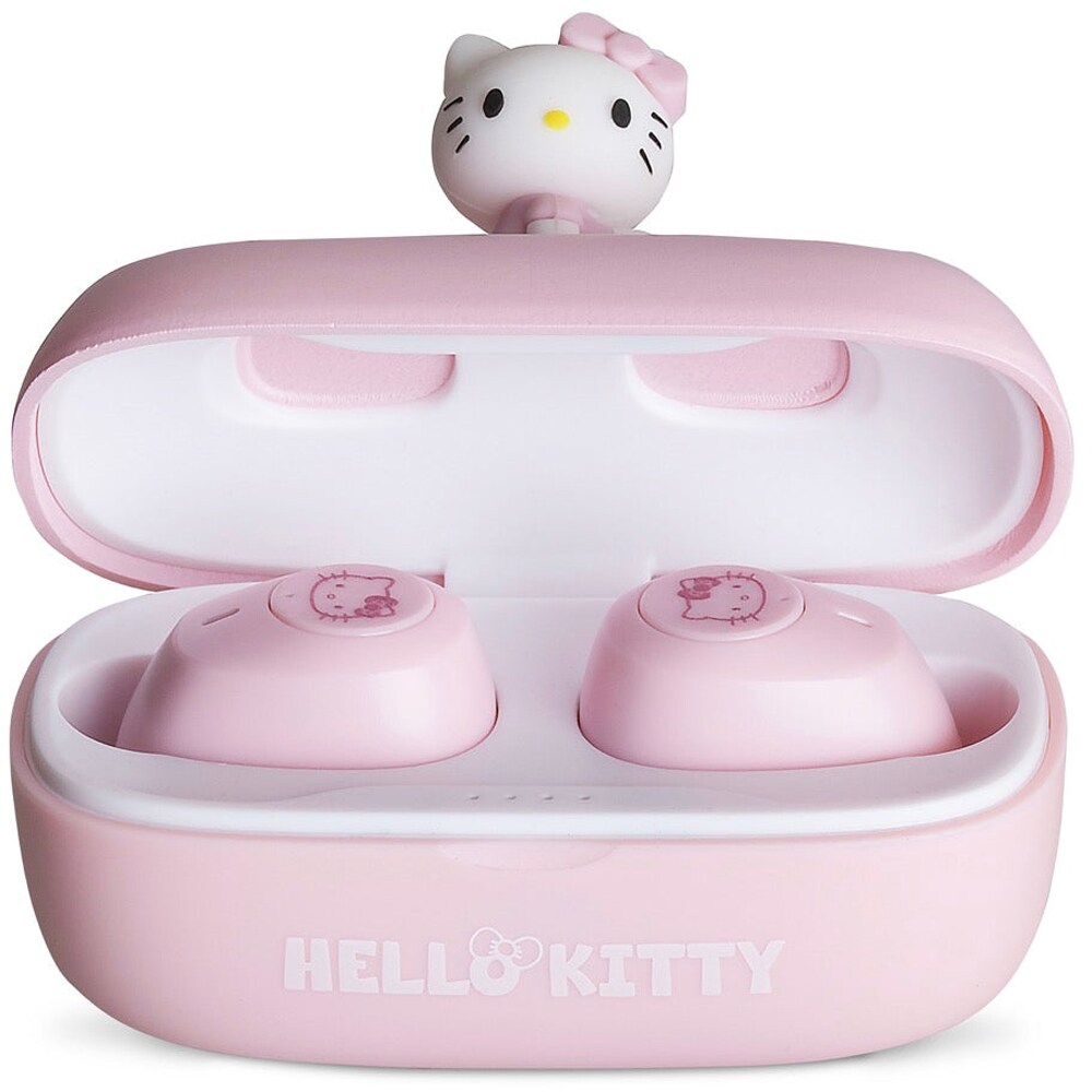 Casti pentru copii OTL Hello Kitty 3D Character, Bluetooth, In-ear, Microfon, roz