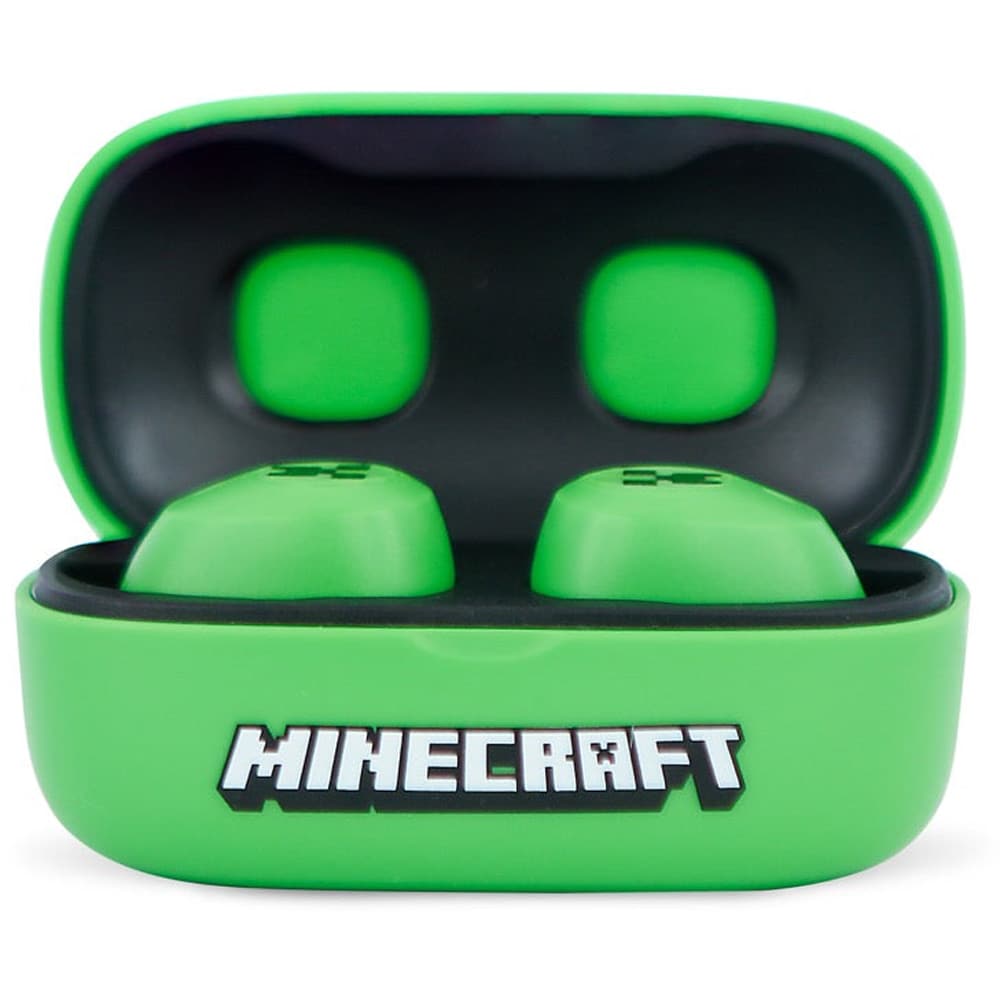 Casti pentru copii OTL Minecraft 3D Character, Bluetooth, In-ear, Microfon, verde