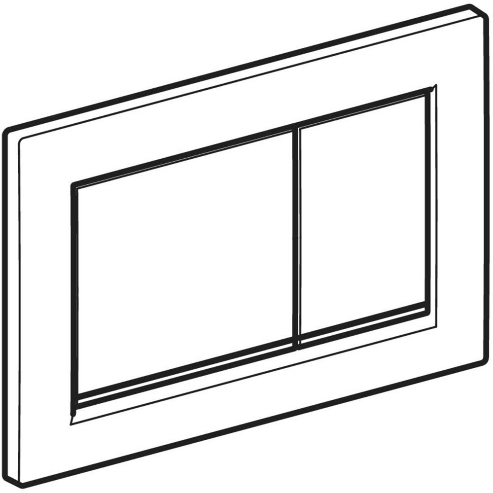 Clapeta actionare GEBERIT Omega 30 115080KJ1, dubla actionare, alb-crom lucios