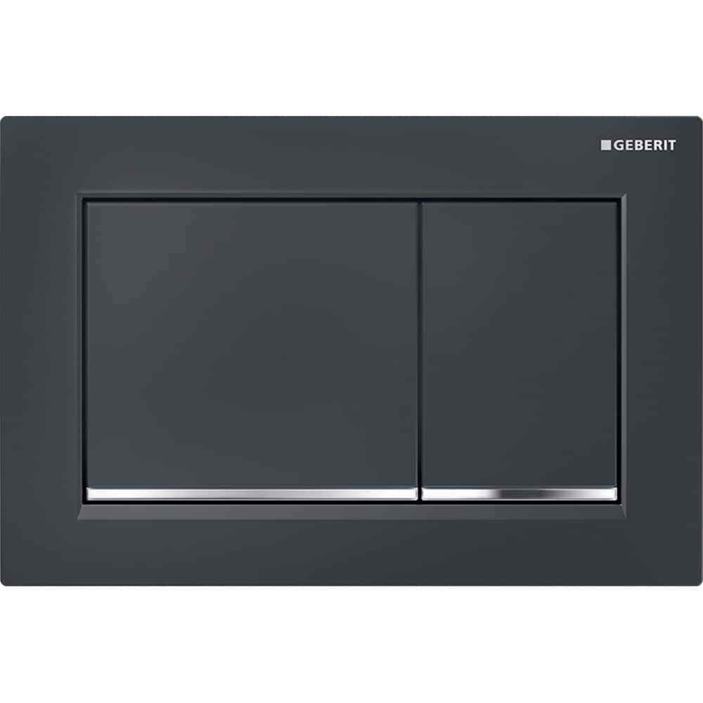 Clapeta actionare GEBERIT Omega 30 115080KM1, dubla actionare, negru-crom