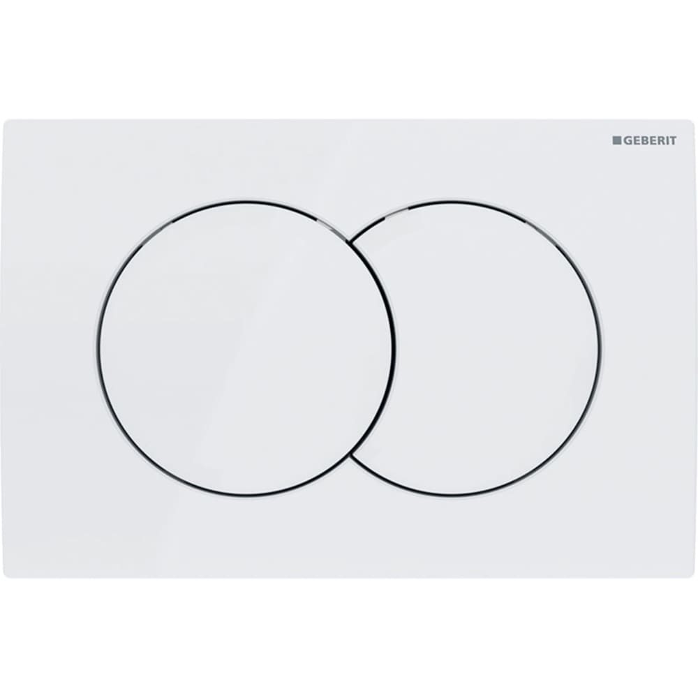 Clapeta actionare GEBERIT Delta 01 115107111, dubla actionare, alb