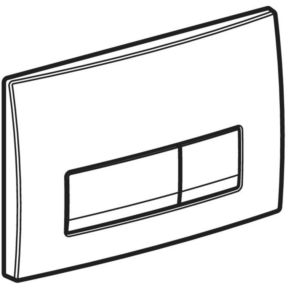 Clapeta actionare GEBERIT Delta 50 115119DW1, dubla actionare, negru