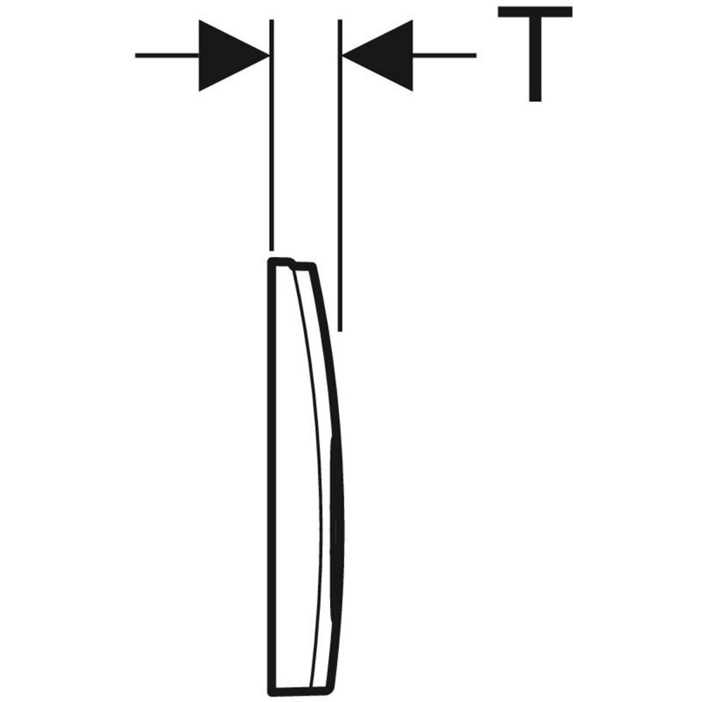 Clapeta actionare GEBERIT Delta 25 115125115, dubla actionare, alb