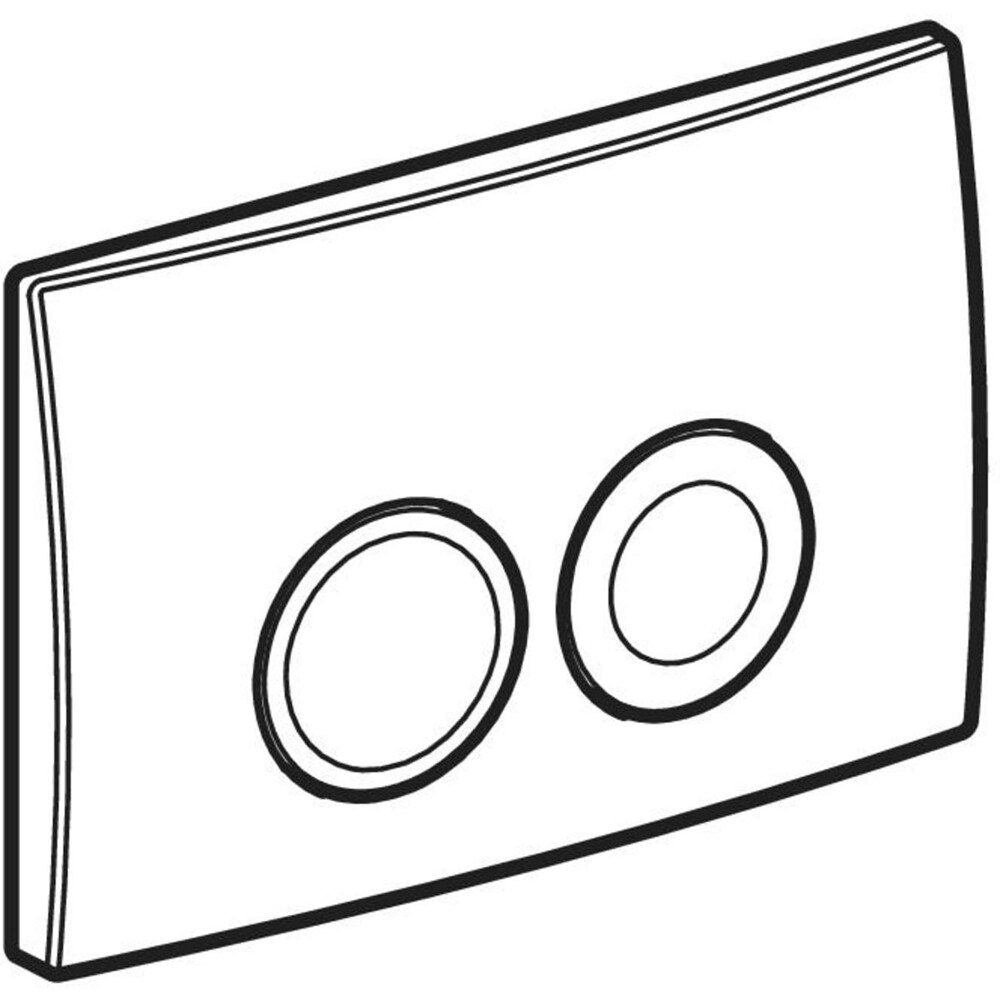 Clapeta actionare GEBERIT Delta 25 115125465, dubla actionare, crom mat