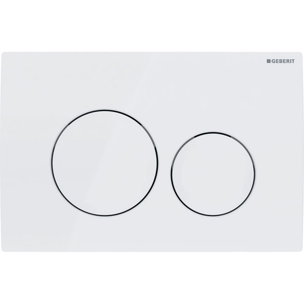 Clapeta actionare GEBERIT Delta 20 115127111, dubla actionare, alb