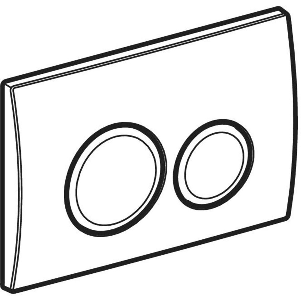 Clapeta actionare GEBERIT Delta 20 115127111, dubla actionare, alb