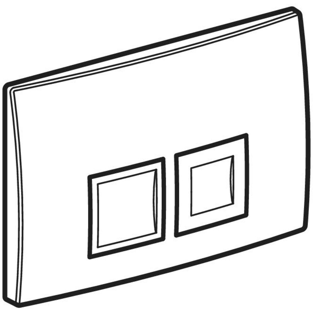 Clapeta actionare GEBERIT Delta 35 115135115, dubla actionare, alb