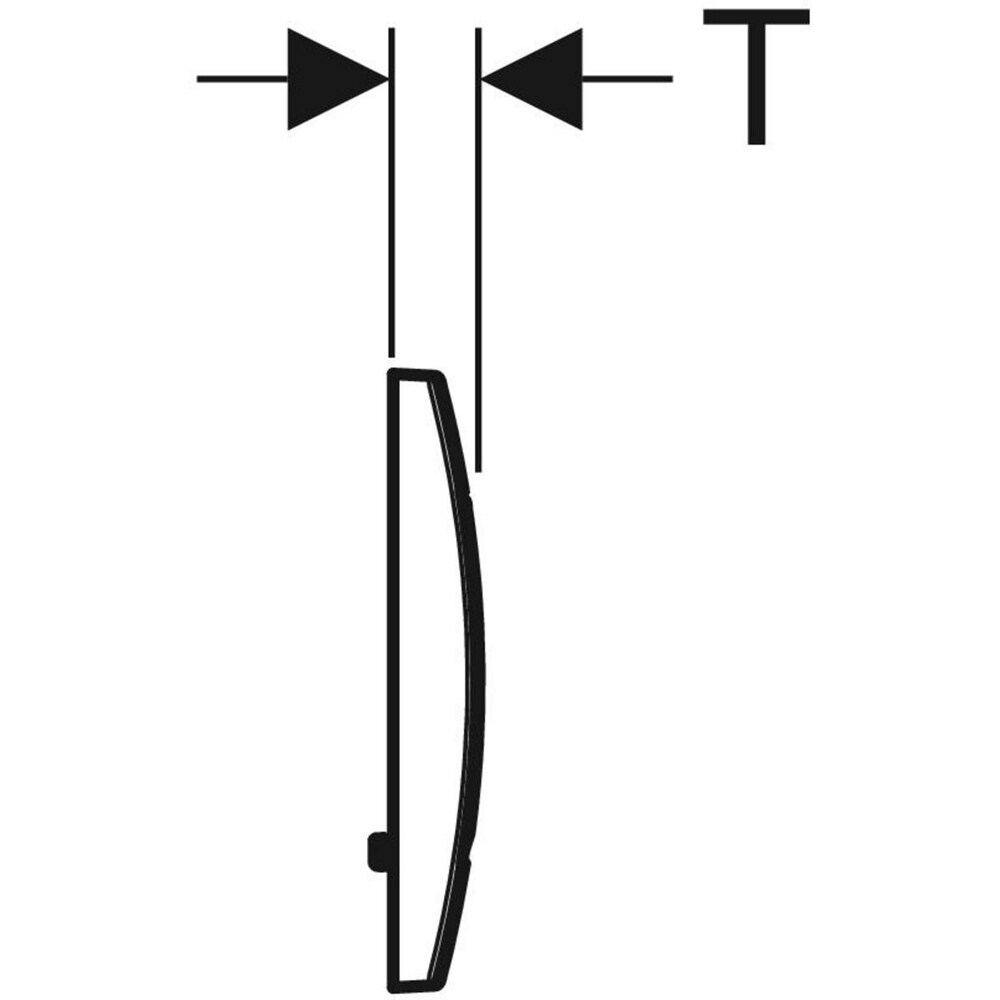Clapeta actionare GEBERIT Delta 30 115137111, dubla actionare, alb