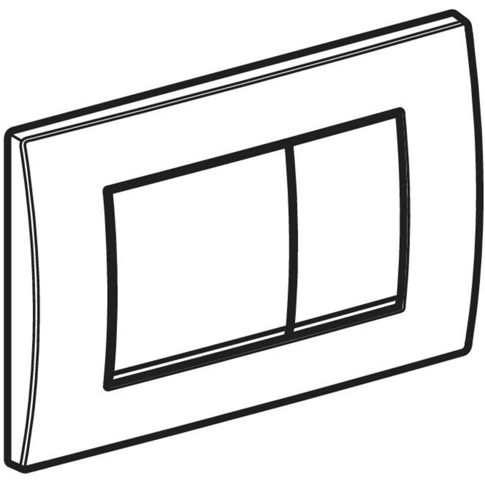 Clapeta actionare GEBERIT Delta 30 115137211, dubla actionare, crom lucios
