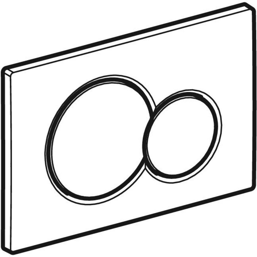 Clapeta actionare GEBERIT Sigma 01 115770215, dubla actionare, crom lucios