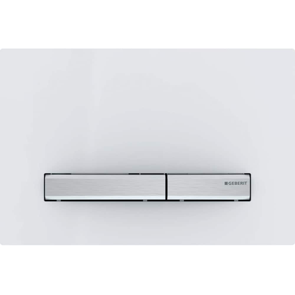 Clapeta actionare GEBERIT Sigma 50 115788112, dubla actionare, alb-crom