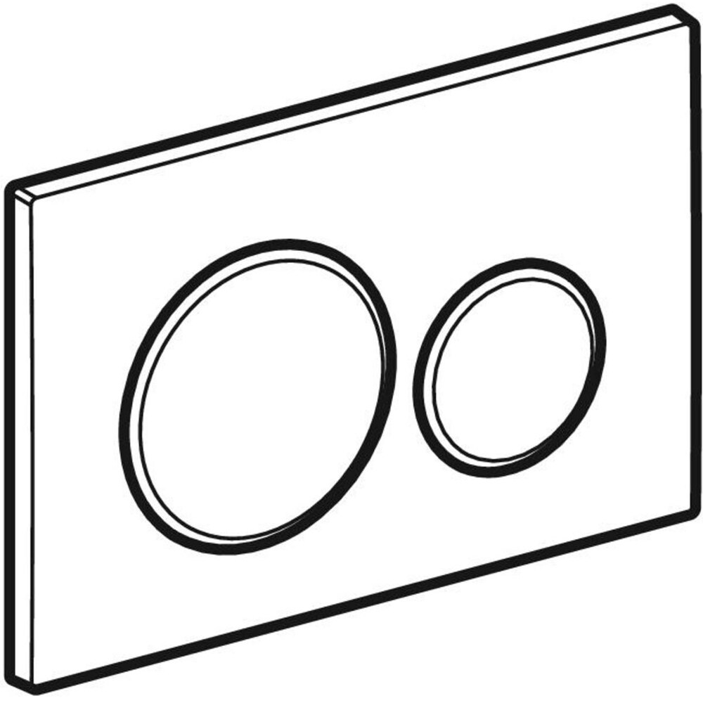 Clapeta actionare GEBERIT Sigma 20 115882111, dubla actionare, alb