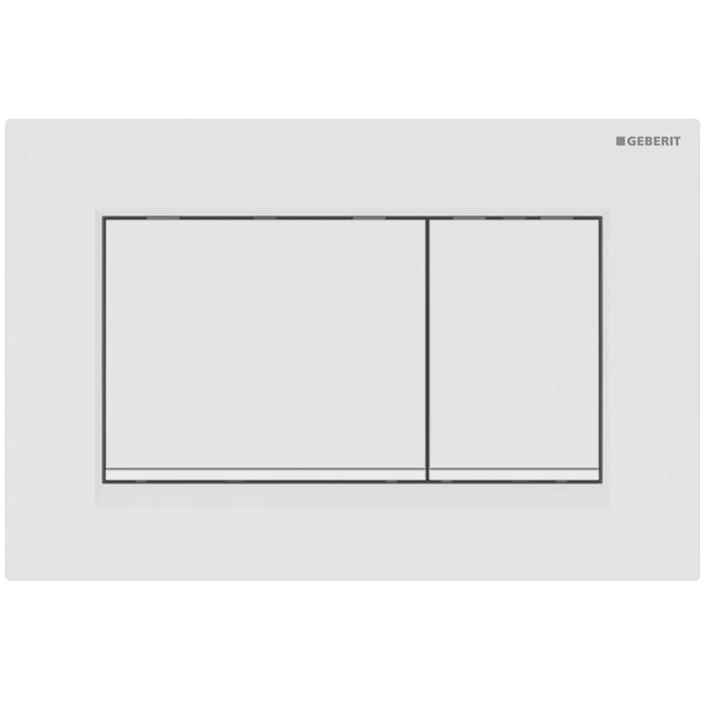 Clapeta actionare GEBERIT Sigma 30 115883011, dubla actionare, alb mat lacuit, detalii alb lucios
