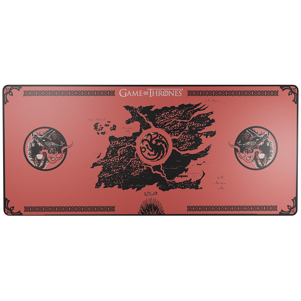 Mouse Pad Gaming Game of Thrones Dragon XXL, rosu