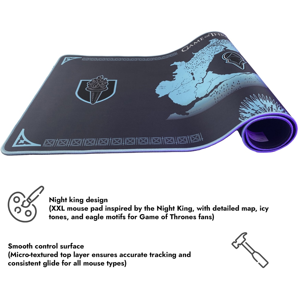 Mouse Pad Gaming Game of Thrones Night XXL, negru