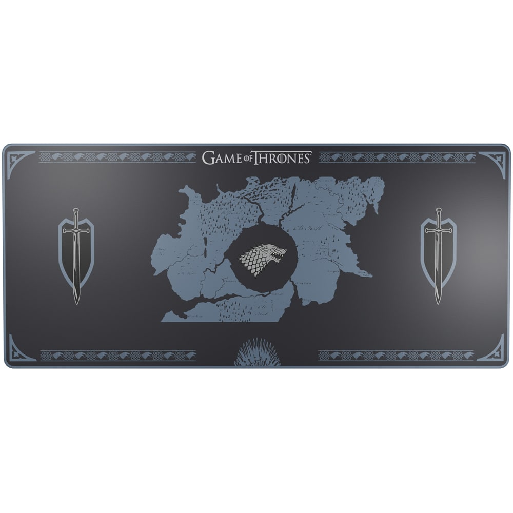 Mouse Pad Gaming Game of Thrones Wolf Stark XXL, negru