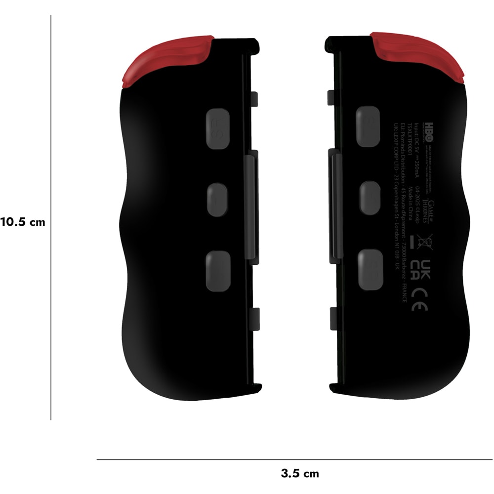 Set Controller Game of Thrones pentru Nintendo Switch, negru