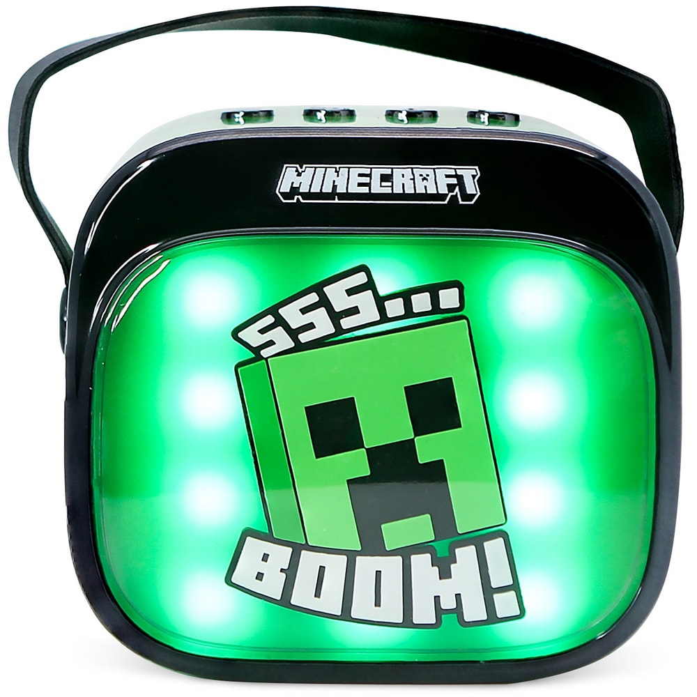 Boxa portabila OTL Minecraft PopSing, Bluetooth, verde