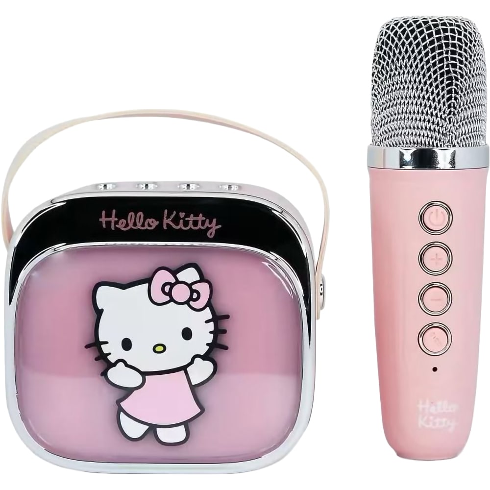 Boxa portabila OTL Hello Kitty PopSing, Bluetooth, roz