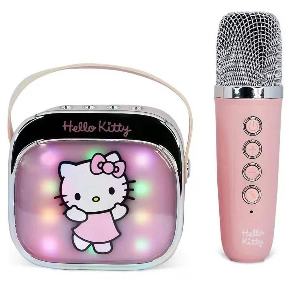 Boxa portabila OTL Hello Kitty PopSing, Bluetooth, roz
