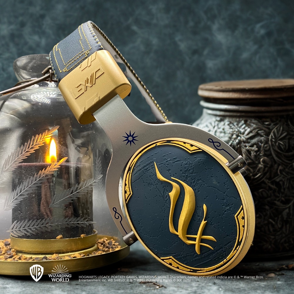 Casti Gaming Hogwarts Legacy Ancient Magic, multiplatforma, negru-auriu