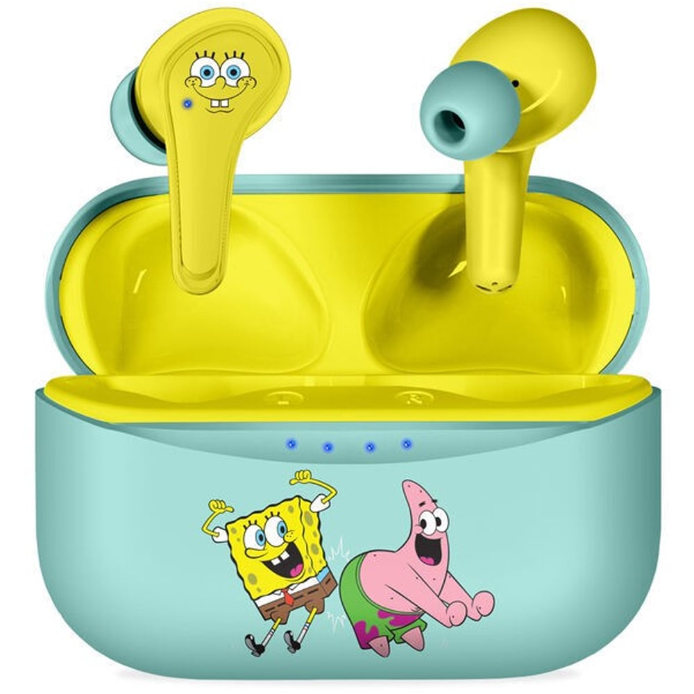Casti pentru copii OTL Spongebob Squarepants, Bluetooth, In-ear, Microfon, galben