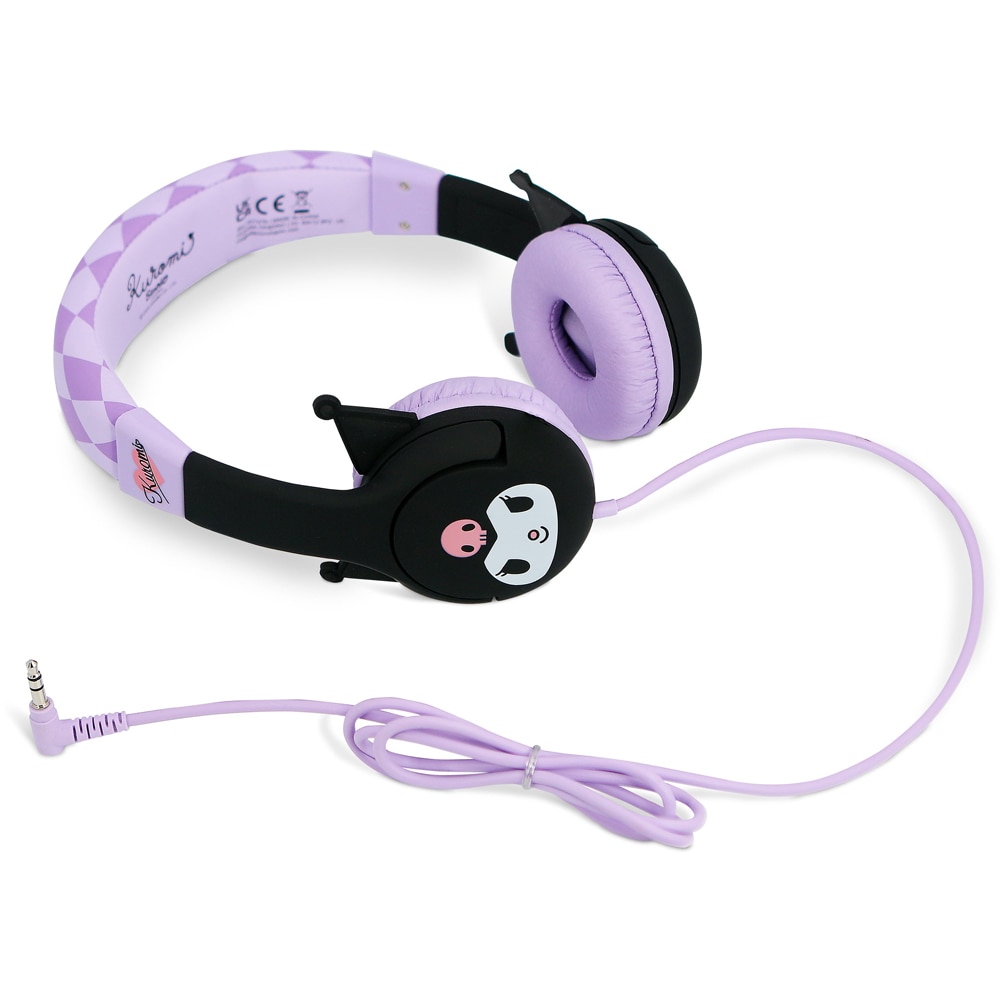 Casti pentru copii OTL Kuromi, Cu fir, On-ear, mov