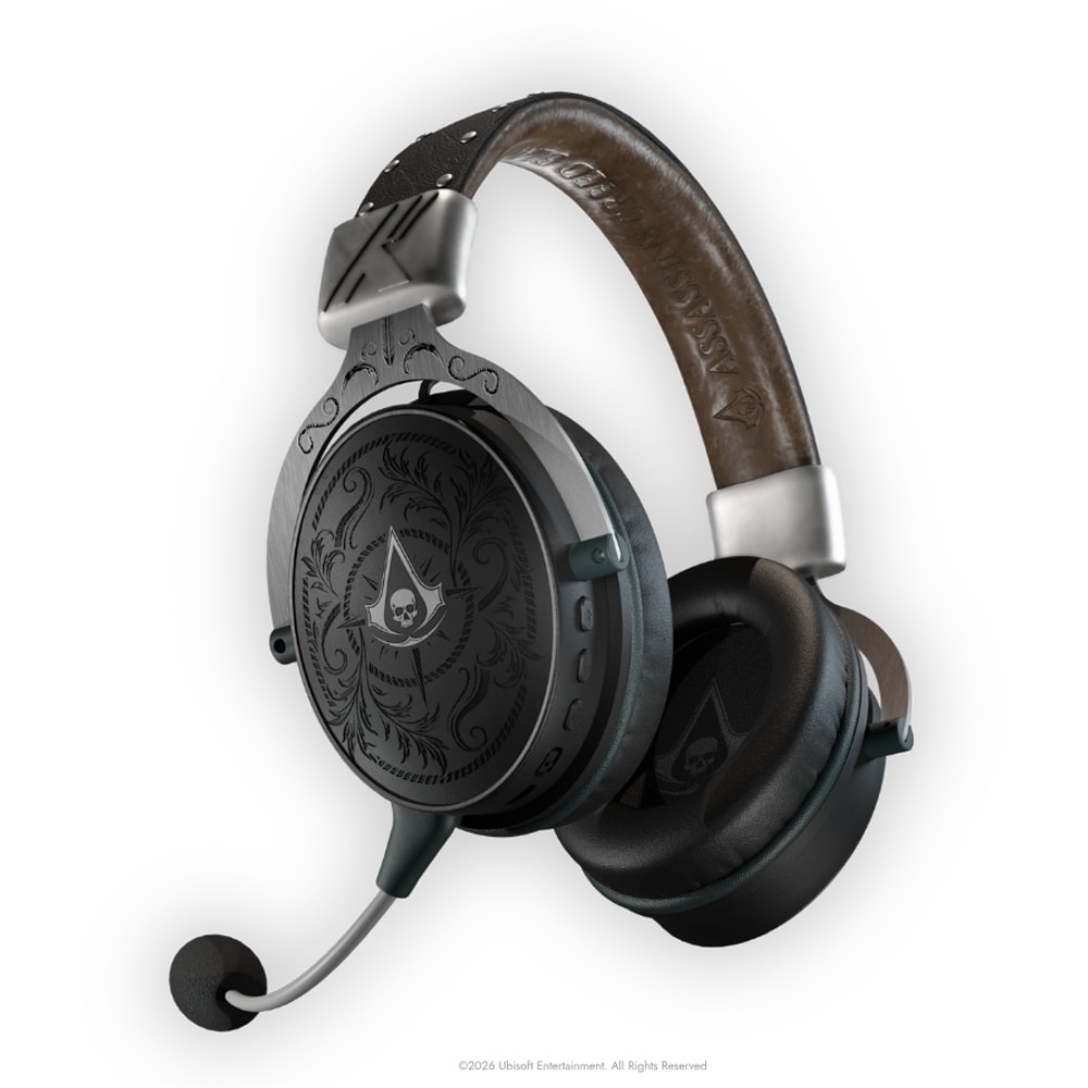 Casti Gaming Wireless Assassin's Creed Black Flag Resynced, stereo, multiplatforma, negru