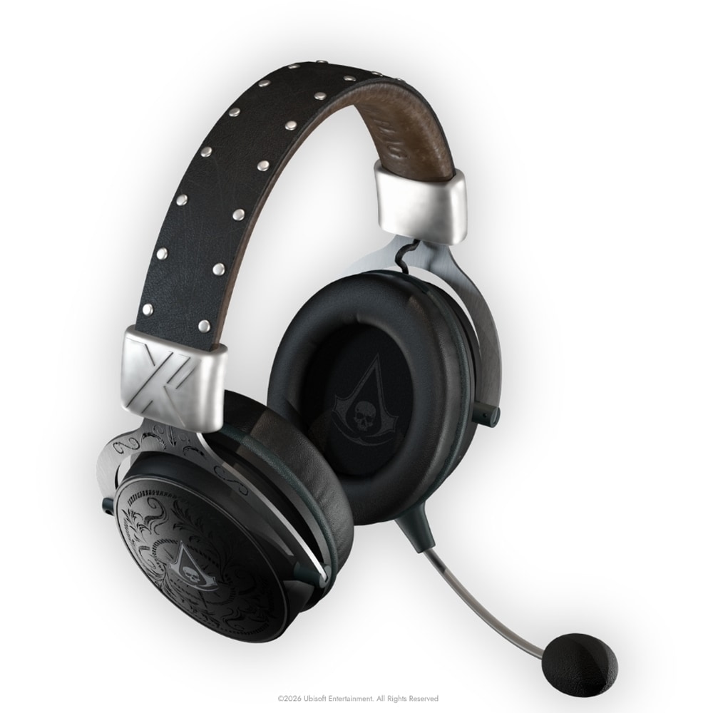 Casti Gaming Wireless Assassin's Creed Black Flag Resynced, stereo, multiplatforma, negru