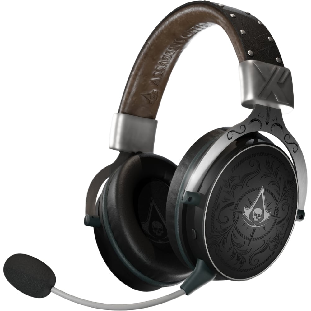 Casti Gaming Wireless Assassin's Creed Black Flag Resynced, stereo, multiplatforma, negru