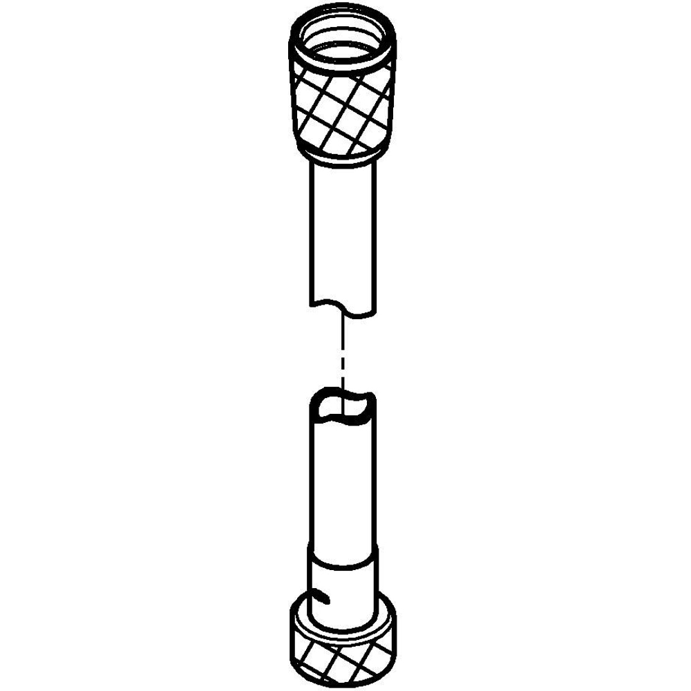 Furtun de dus GROHE VitalioFlex Trend 287422432, 1.75 m, negru