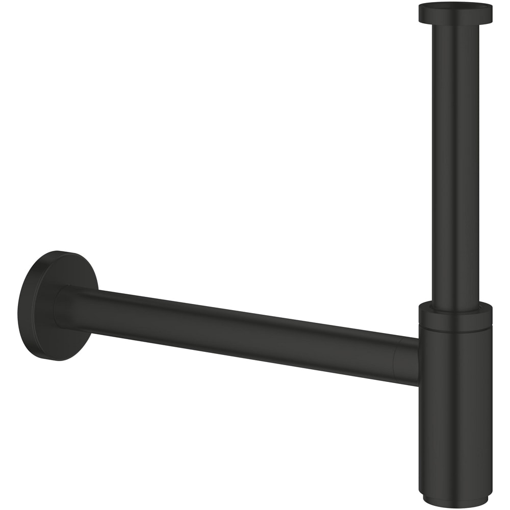 Sifon lavoar GROHE 295032430, 1 1/4", evacuare orizontala, negru