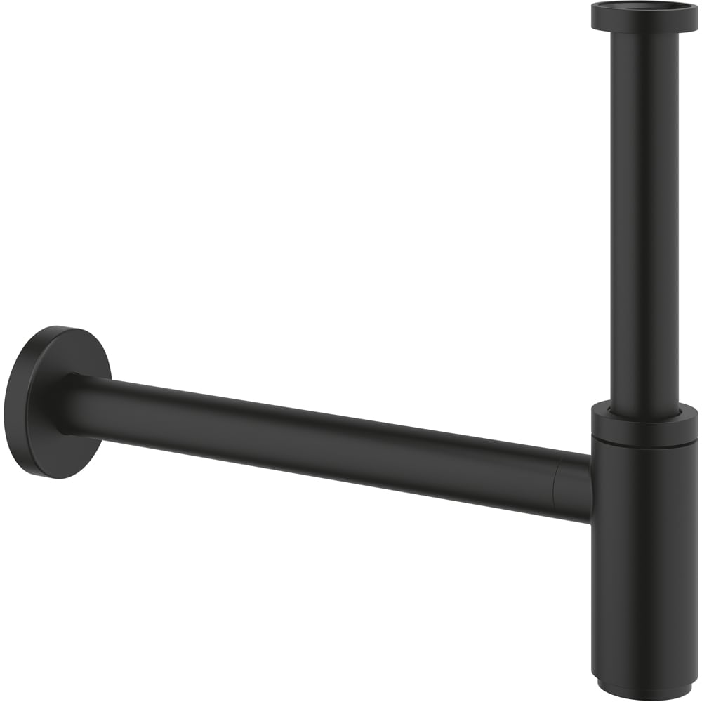 Sifon lavoar GROHE 29509KF0, 1 1/4", evacuare orizontala, negru