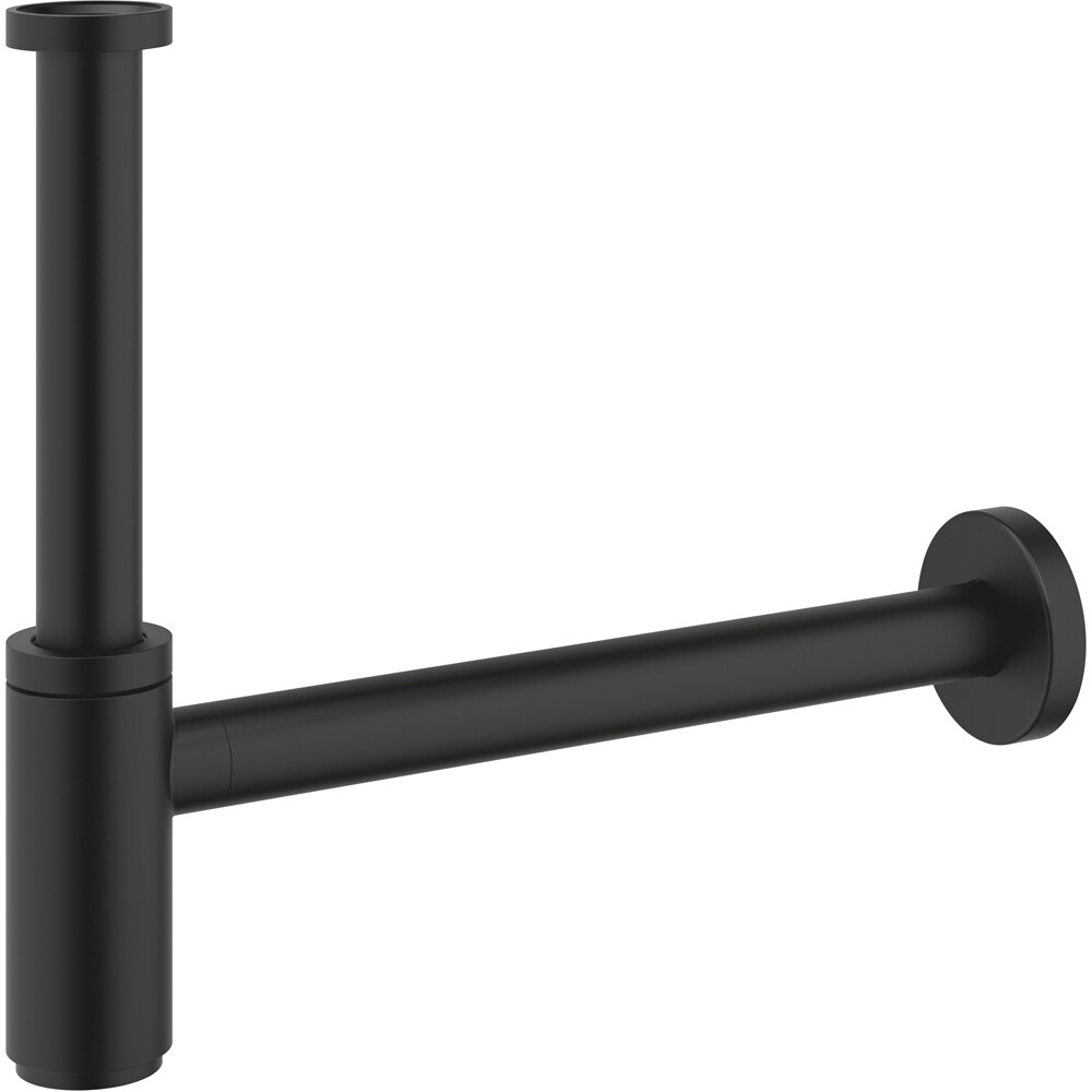 Sifon lavoar GROHE 29509KF0, 1 1/4", evacuare orizontala, negru