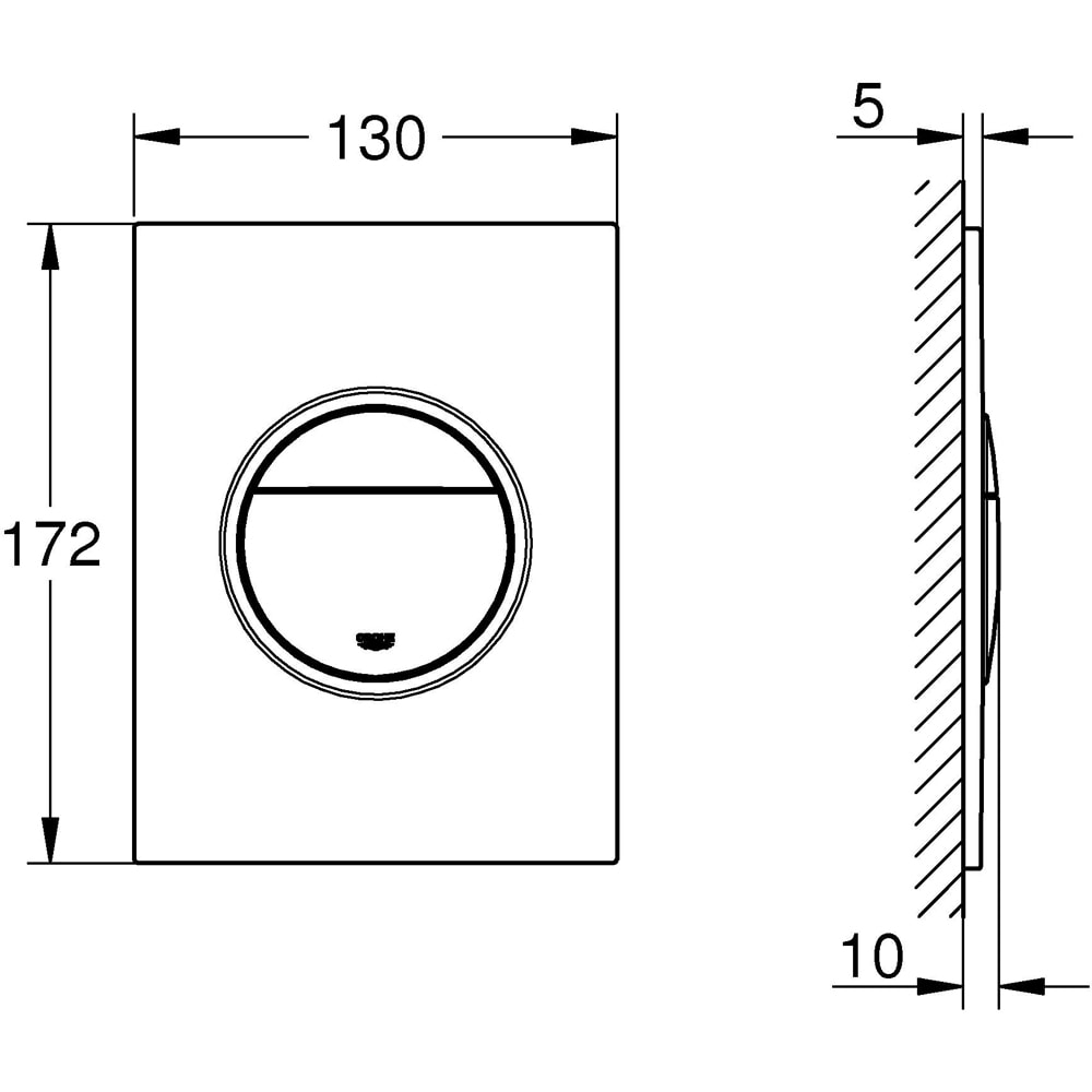 Clapeta actionare GROHE Nova Cosmopolitan S 37601GN0, dubla actionare, auriu